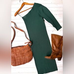 Deluc one shoulder stretch dress